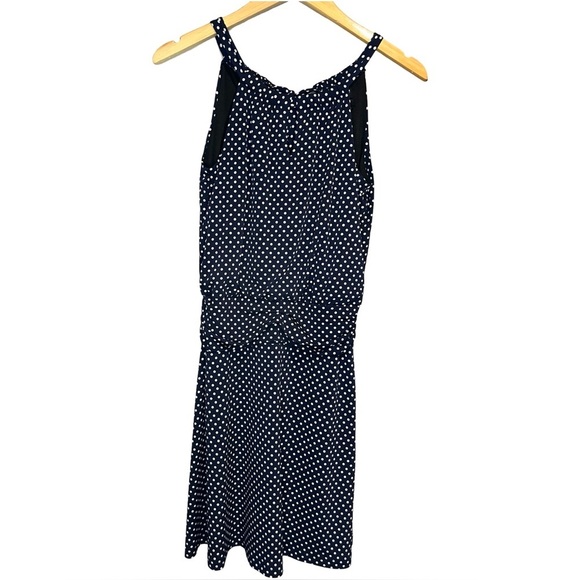 Saint Tropez West Navy and White Polka Dot Dress size 4 - Picture 1 of 6